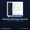 Software Developer Resume – cover