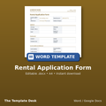 Rental Application Form – cover