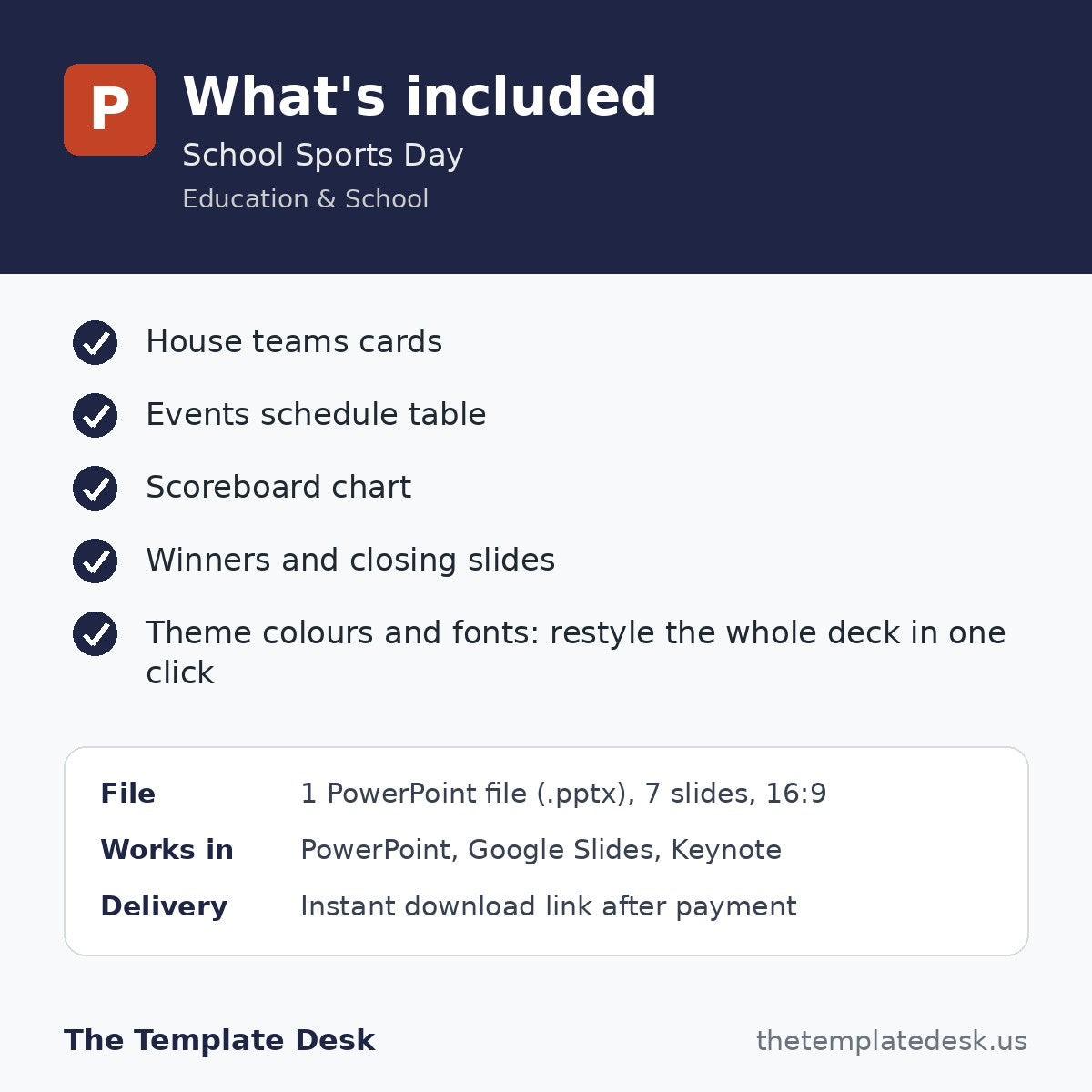 School Sports Day – what's included