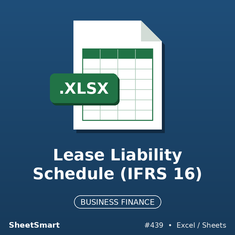 Lease Liability Schedule (IFRS 16) – Excel template