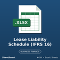 Lease Liability Schedule (IFRS 16) – Excel template