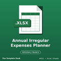 Annual Irregular Expenses Planner – cover