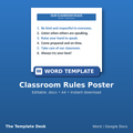 Classroom Rules Poster – cover