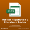 Webinar Registration & Attendance Tracker – Excel template