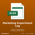Marketing Experiment Log – Excel template