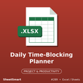 Daily Time-Blocking Planner – Excel template