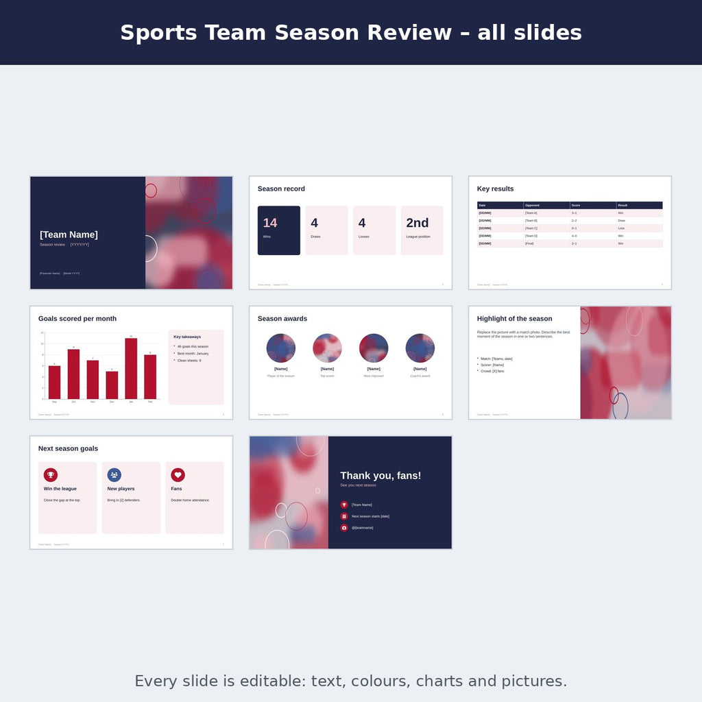Sports Team Season Review – preview