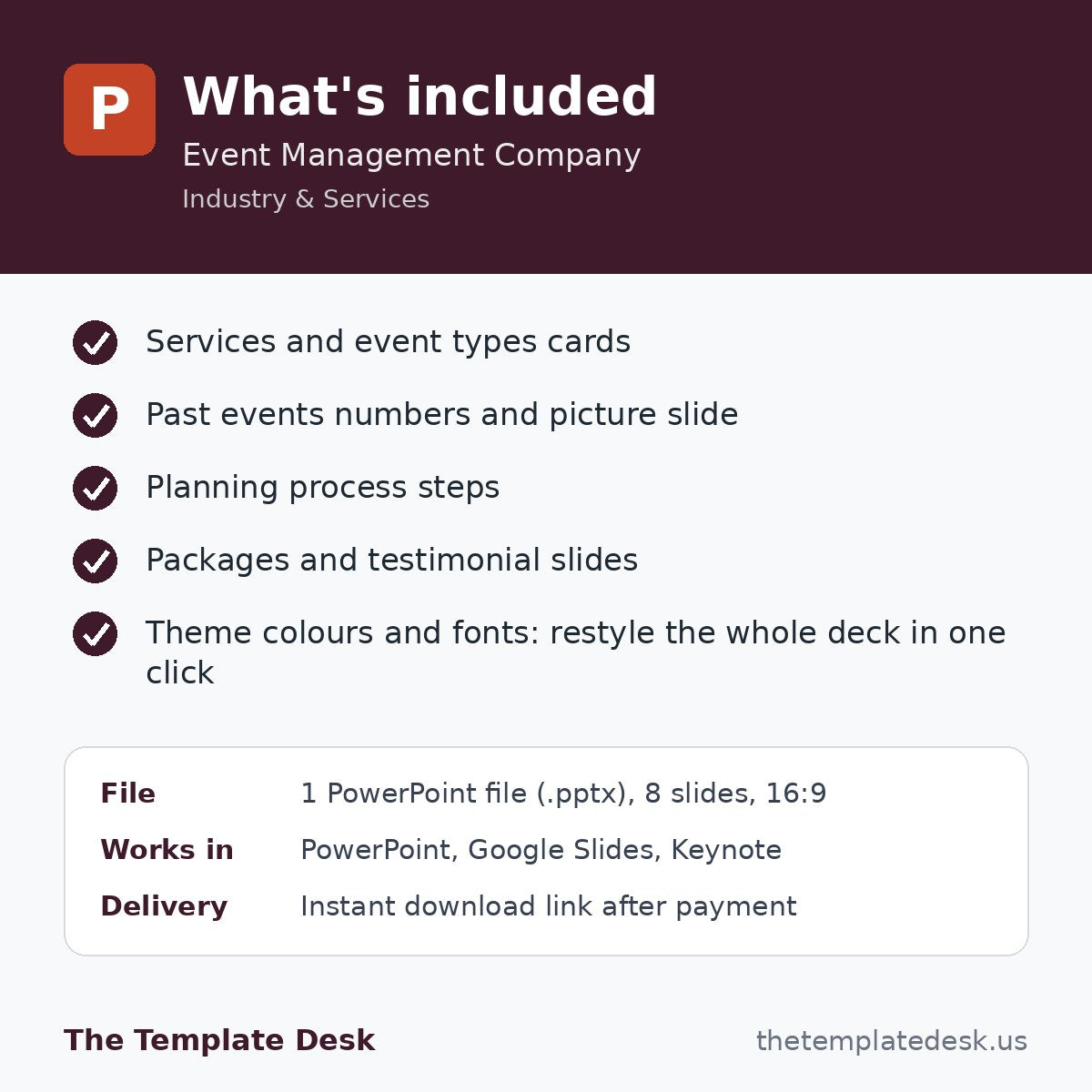 Event Management Company – what's included
