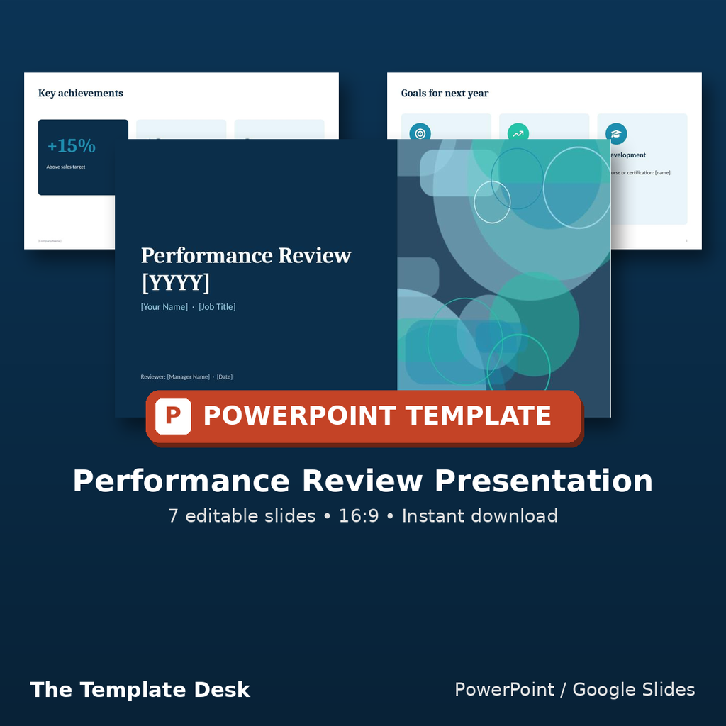 Performance Review Presentation – cover