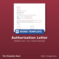 Authorization Letter – cover