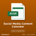 Social Media Content Calendar – Excel template
