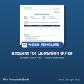 Request for Quotation (RFQ) – cover