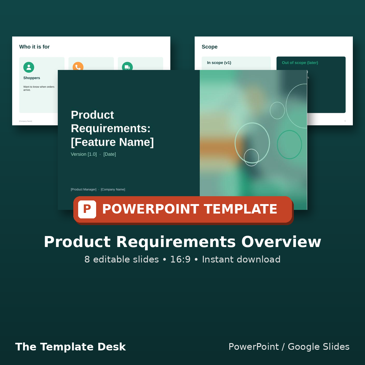 Product Requirements Overview – cover