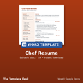 Chef Resume – cover