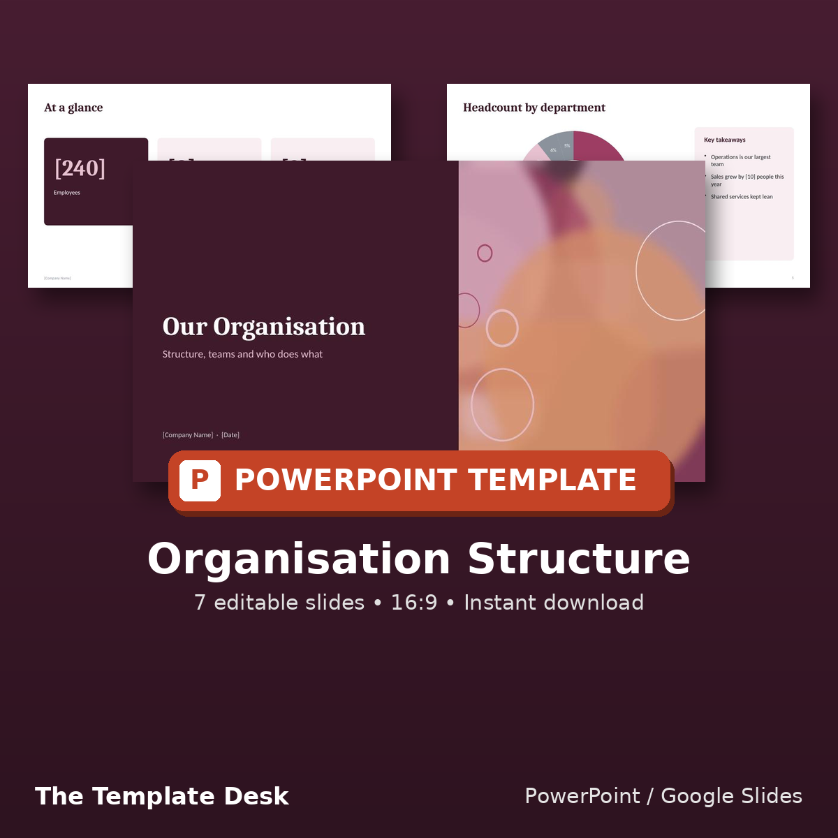 Organisation Structure – cover