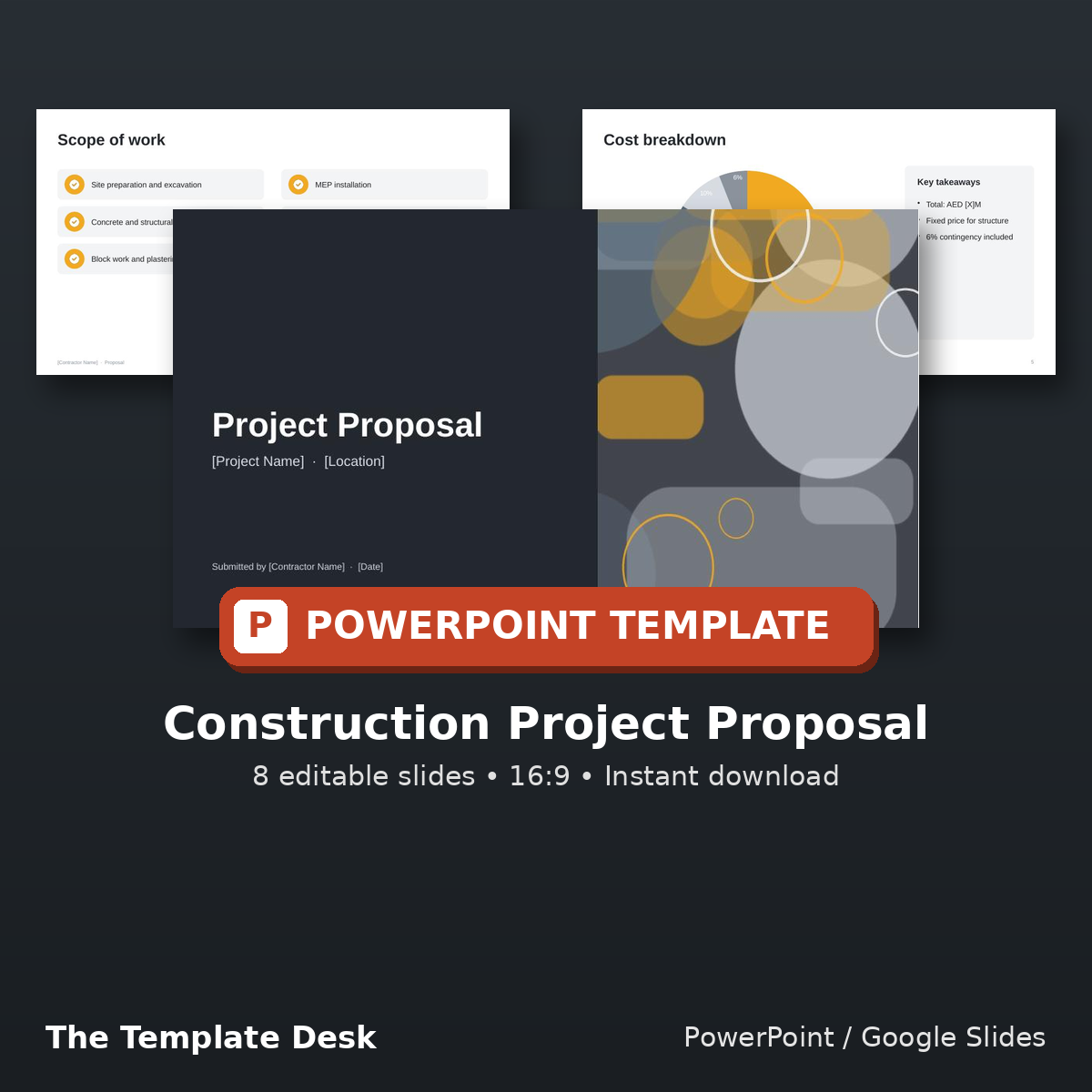 Construction Project Proposal – cover