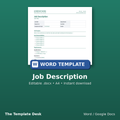Job Description – cover