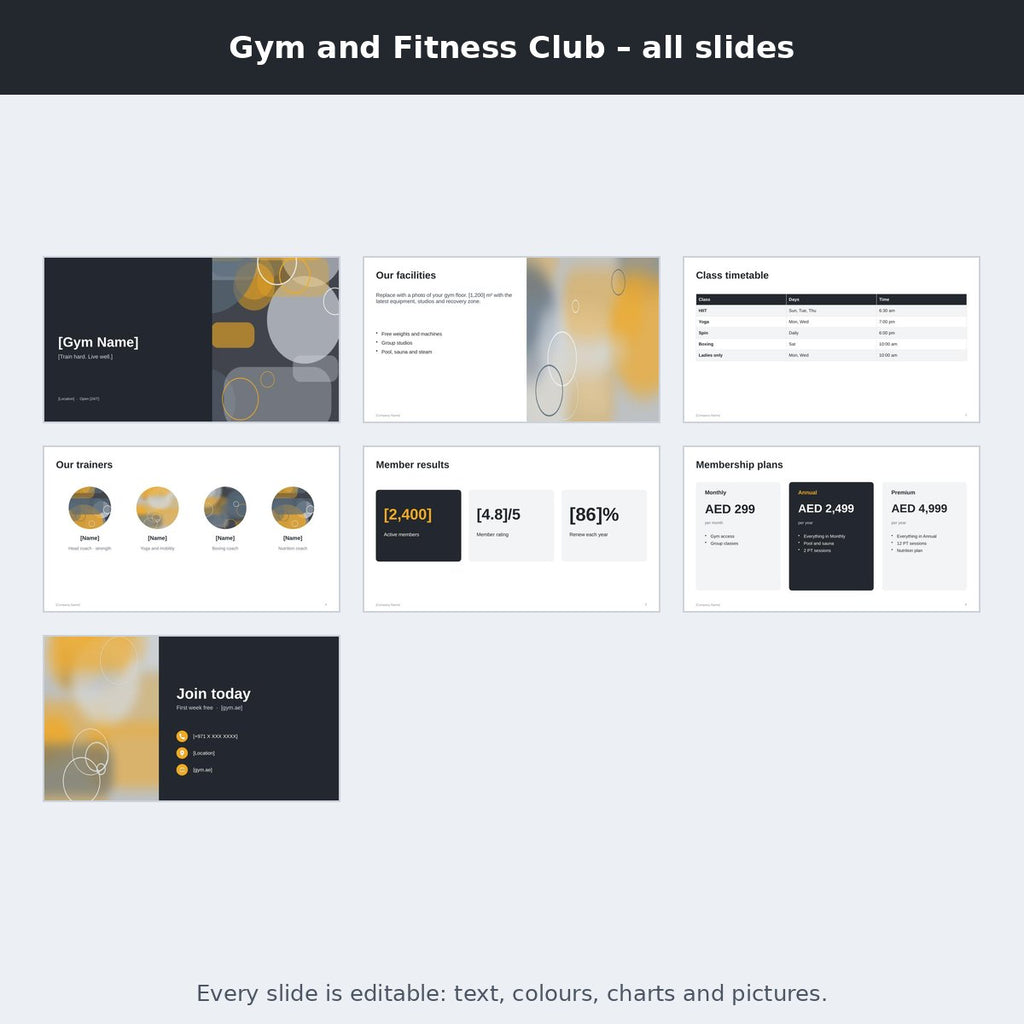 Gym and Fitness Club – preview