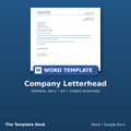 Company Letterhead – cover