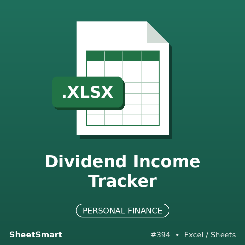 Dividend Income Tracker – Excel template