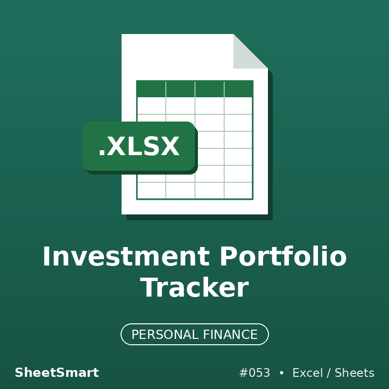Investment Portfolio Tracker – Excel template