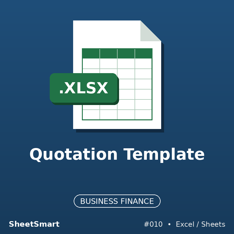 Quotation Template – Excel template