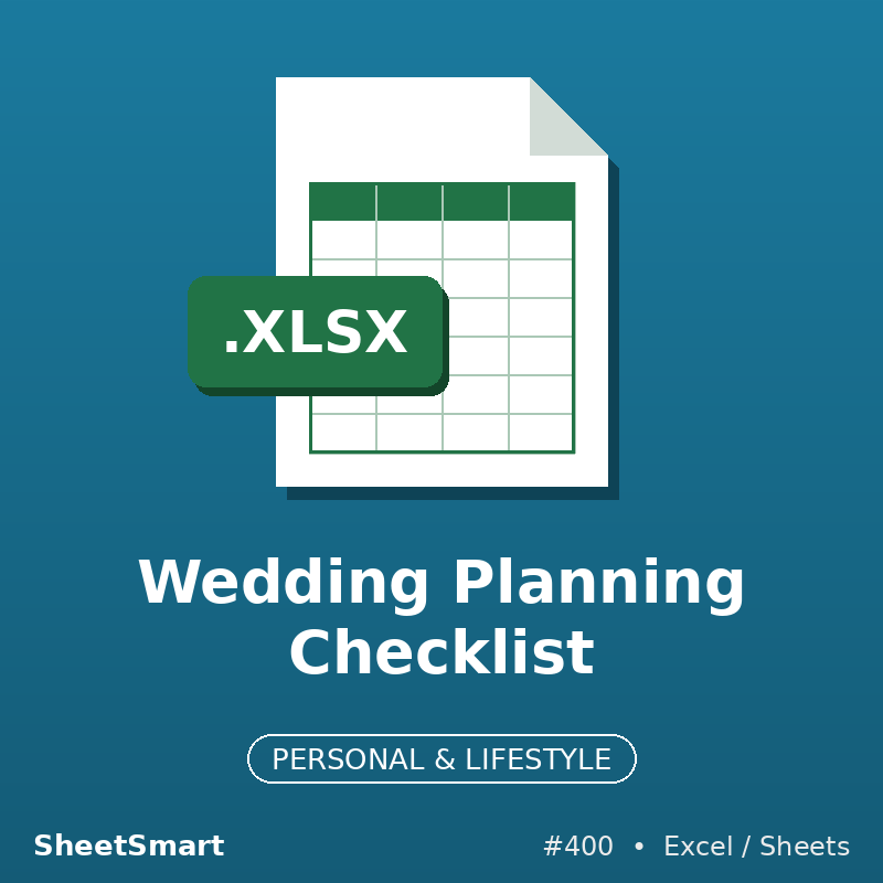 Wedding Planning Checklist – Excel template