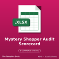 Mystery Shopper Audit Scorecard – Excel template