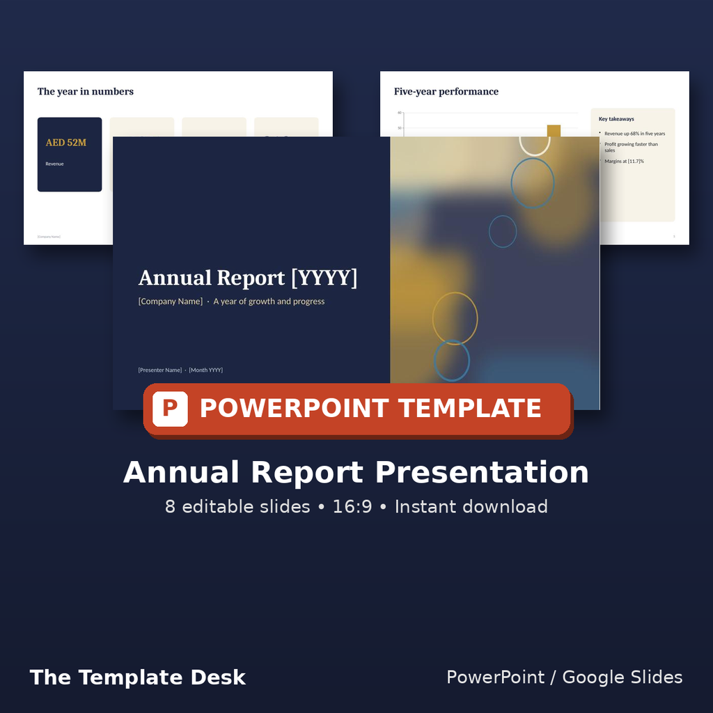 Annual Report Presentation – cover