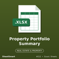 Property Portfolio Summary – Excel template