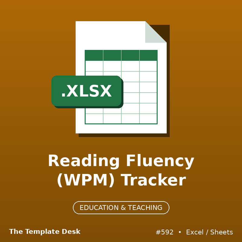 Reading Fluency (WPM) Tracker – cover