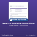 Data Processing Agreement (DPA) – cover