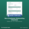 New Employee Onboarding Checklist – cover