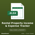 Rental Property Income & Expense Tracker – Excel template