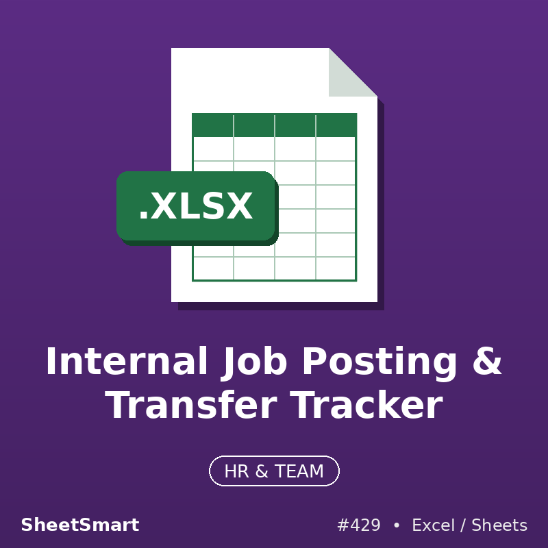 Internal Job Posting & Transfer Tracker – Excel template
