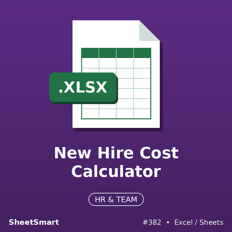 New Hire Cost Calculator – Excel template