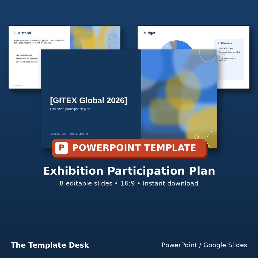 Exhibition Participation Plan – cover