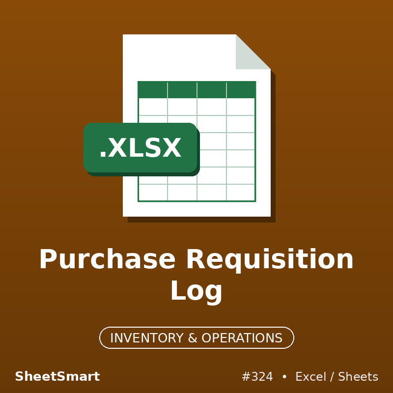Purchase Requisition Log – Excel template