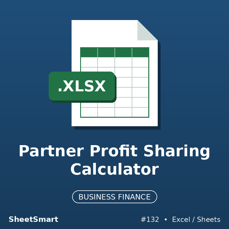 Partner Profit Sharing Calculator – Excel template