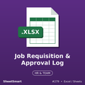 Job Requisition & Approval Log – Excel template