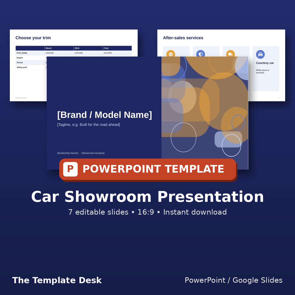 Car Showroom Presentation – cover