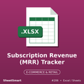 Subscription Revenue (MRR) Tracker – Excel template