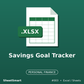 Savings Goal Tracker – Excel template