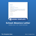 School Absence Letter – cover