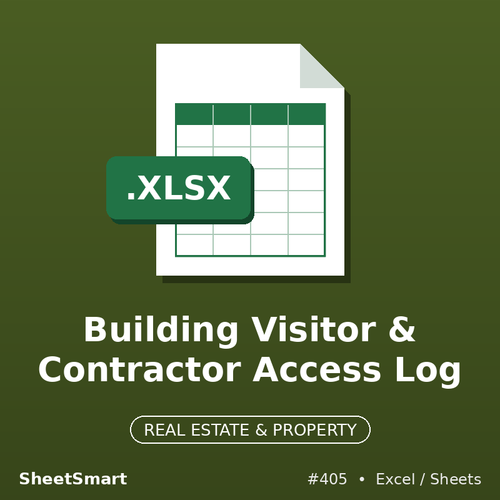 Building Visitor & Contractor Access Log – Excel template