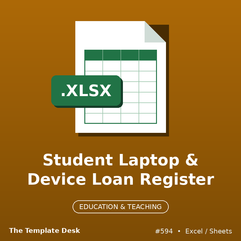 Student Laptop & Device Loan Register – cover