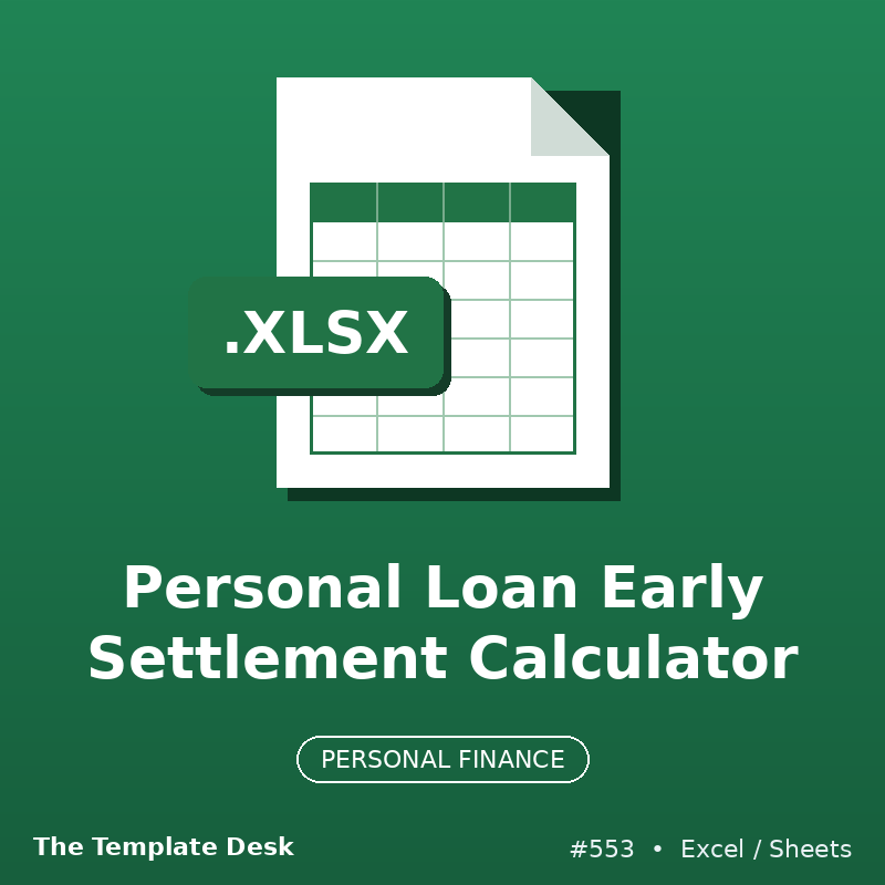 Personal Loan Early Settlement Calculator – cover