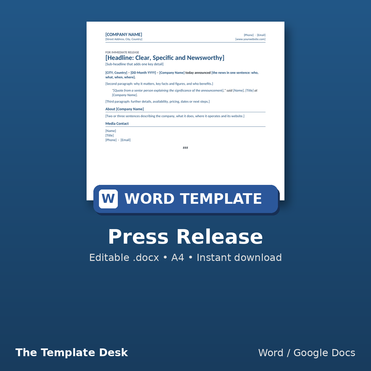 Press Release – cover