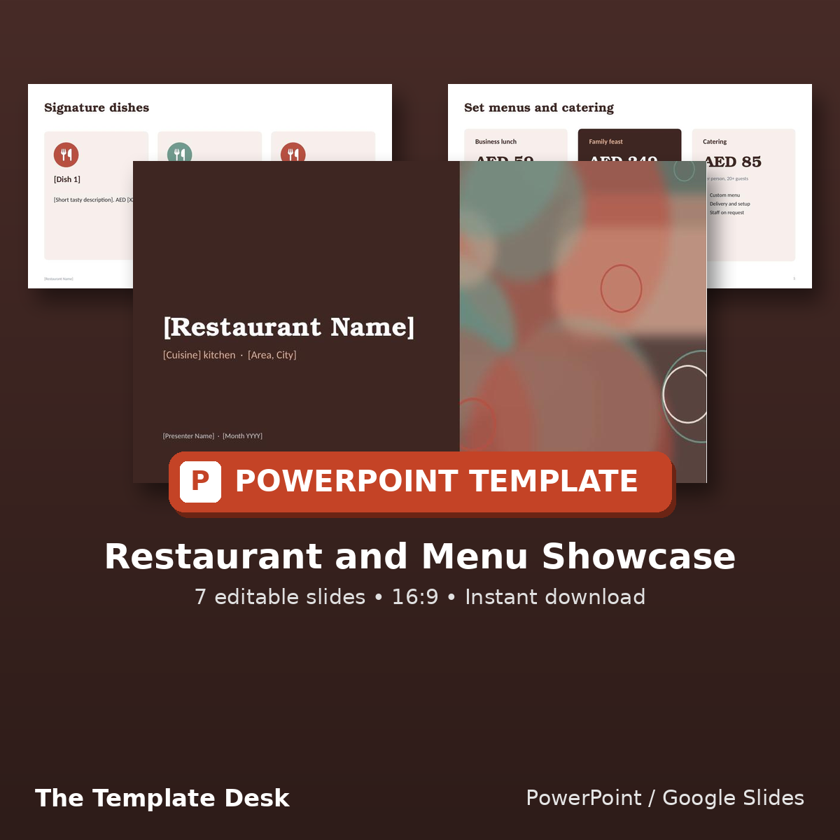 Restaurant and Menu Showcase – cover