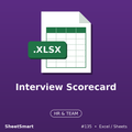 Interview Scorecard – Excel template